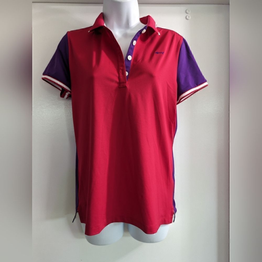 Louis castel color block golf shirt